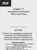 EDP Auditing Week 13 - Business Ethics and Fraud