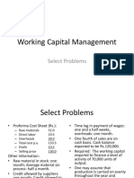 Working Capital Management: Select Problems