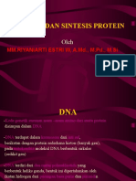 Dna, Gen Dan Sintesis Protein: MM - Riyaniarti Estri W, A.Md., M.PD., M.Si