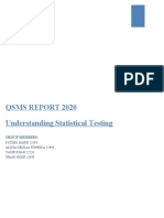 Understanding Statistical Testing (Alicia, Fatima, Yasir, Ubaid)