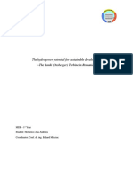 The Hydropower Potential For Sustainable Development The Banki (Ossberger) Turbine in Romania