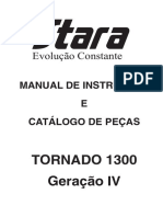 Manual de instruções e catálogo de peças do distribuidor centrífugo Tornado 1300 Geração IV