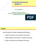 Software Quality Engineering BS (SE) - VI: Dr. Assad Abbas