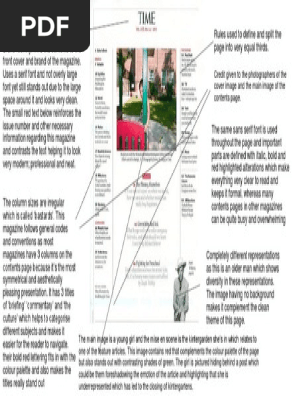 time magazine contents