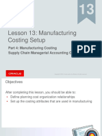 Fusion Costing Setup For MFG