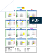 2020 Calendar Format