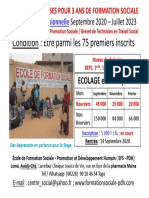 Offre de 75 Bourses Pour 3 Ans de