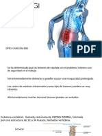 LUMBALGIA y MANIPULACIÖN DE CARGAS