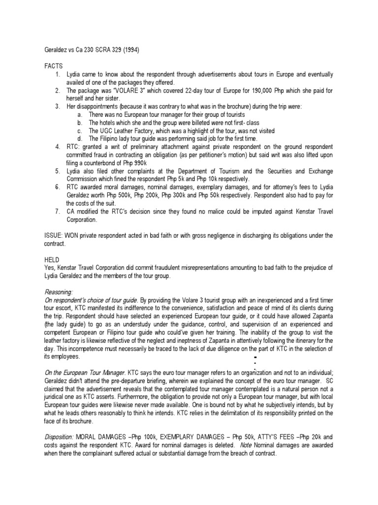 Geraldez vs ca 230 scra 329 pdf damages punitive damages