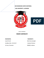 Dr. Ram Manohar Lohiya National Law University, Lucknow: "Smart Contracts"