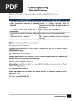 Statistical Inferences Solved Paper