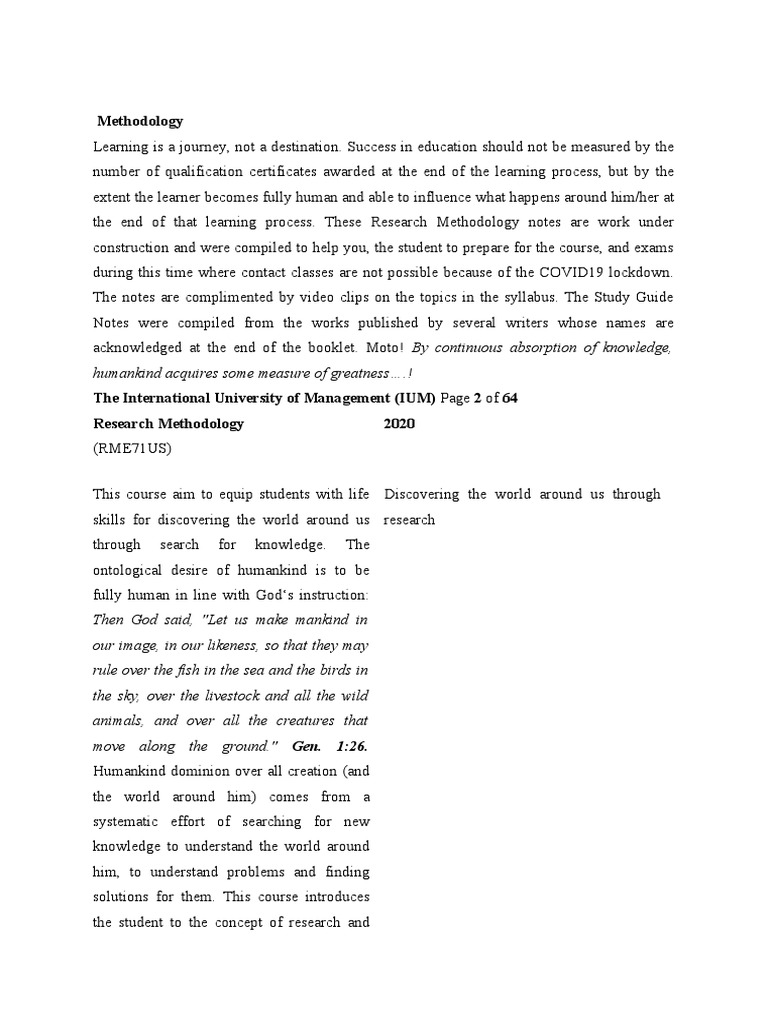 Research Methodology Study Guide | PDF | Hypothesis | Experiment