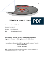 Educational Research (ECFP/U 3781) : Title