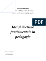 Idei si doctrine doctrine fundamentale in pedagogie