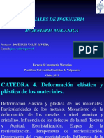 CATEDRA 2. Deformacion Elastica y Plástica de Los Materiales PDF