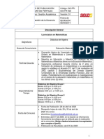 Formato de Publicación Estándar de Perfiles Código: GD-PR-003-FR-003 Macroproceso: Gestión Académica Versión: 01 Fecha de Aprobación: 08/09/2014