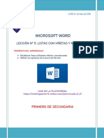 ACTIVIDAD N°5 DE EDUCACION POR EL TRABAJO PRIMERO DE SECUNDARIA  SAN JOAQUÍN 2020