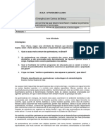 Aula Atividade Aluno: Socorros A Vítimas de Queimaduras e Hemorragia