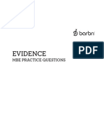 Evidence MBE Practice Questions
