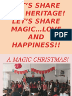 A MAGIC CHRISTMAS - Lets Share Our Heritage! Colegiul Gheorghe Tatarescu Rovinari-Prof. Patrulescu Corina