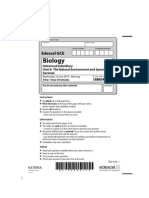 Biology Jun 2010 Actual Exam Paper Unit 4