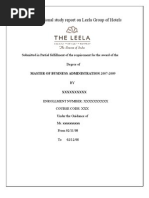 Download Project on Organisational Study at Leela Kempinski Kovalam Beach Resort by kareemkhan170 SN46124515 doc pdf