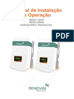 Manual de Instalação e Operação RENO-15KW/20KW Inversores Trifásicos