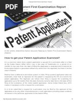 Replying To Patent First Examination Report - Ipleaders