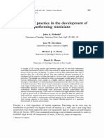 1996, Sloboda - The Role of Practice in The Development of Performing Musicians PDF