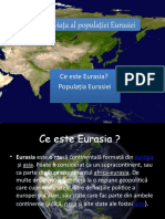 Modul de Viața Al Populației Eurasiei