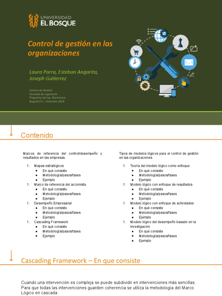Modelos Lógicos en Control de Gestión | PDF | Planificación | Teoría