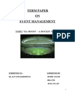 Term Paper ON Event Management: Topic:"Ka-Boom" - A Hockey Match
