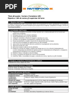 Perfil y funciones del auxiliar de cocina | PDF | Sistema de manejo de ...