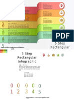 43.create 5 Step Rectangular Infographic