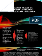 DERECHOS REALES DE GARANTÍA comparado