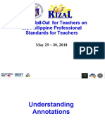 Division Roll-Out For Teachers On The Philippine Professional Standards For Teachers