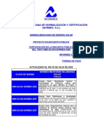 CATALAGO NMX y PROYECTOS DE ENERGIA SOLAR PDF