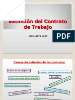 Extinción del Contrato de Trabajo 