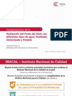 Comparación de Realización de Punto Cero Con Diferentes Tipos de Agua - Andy Barrientos A PDF