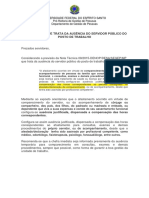 Nota Tecnica Que Trata Da Ausencia Do Servidor Publico para Consulta Medica