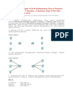 Membuat Jaringan VLAN Sederhana Cisco Packet Traser Dengan 1 Router