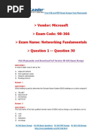 Vendor: Microsoft Exam Code: 98-366 Exam Name: Networking Fundamentals Question 1 - Question 30