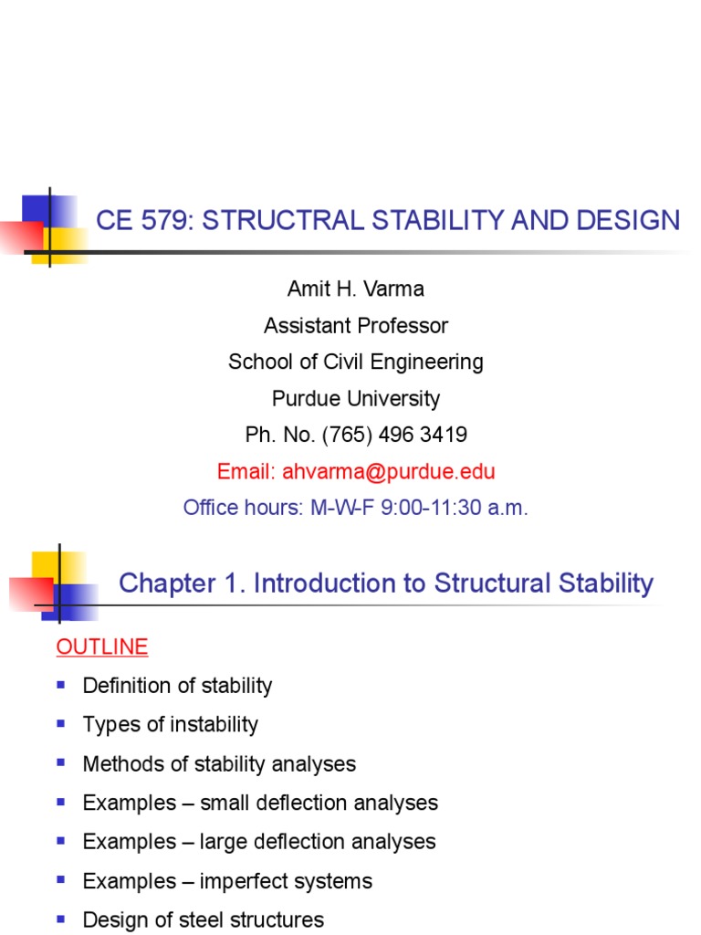Structural Stability and Buckling Analysis | PDF | Buckling | Stability ...