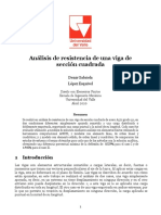 Análisis de Resistencia de Una Viga de Sección Cuadrada