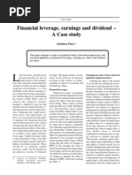 Download Financial Leverage Earnings and Dividend by Deepak Pahuja SN46126585 doc pdf
