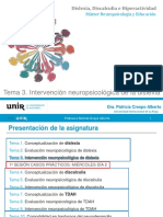 Intervención neuropsicológica dislexia