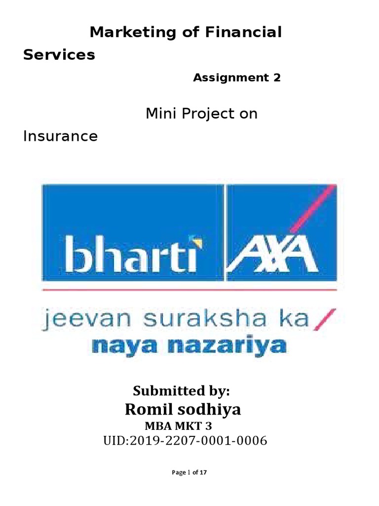 Bharti AXA General Insurance Overview | PDF | Insurance | Financial ...