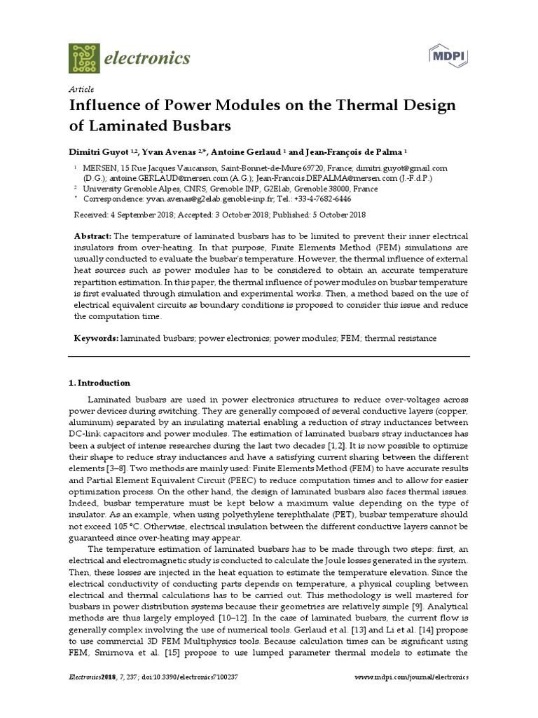 Influence of Power Modules On The Thermal Design o PDF | PDF ...