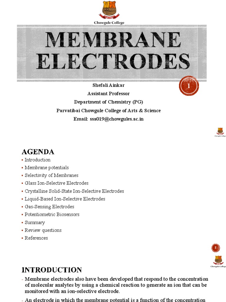 Glass Ion-Selective Electrode Overview | PDF | Ph | Membrane Potential