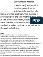 Vogels Approximation Method